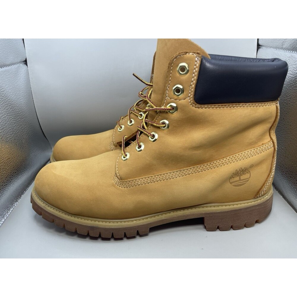 Timberland 6" Premium Waterproof Leather Boots Mens US 11 M Wheat Yellow 10061